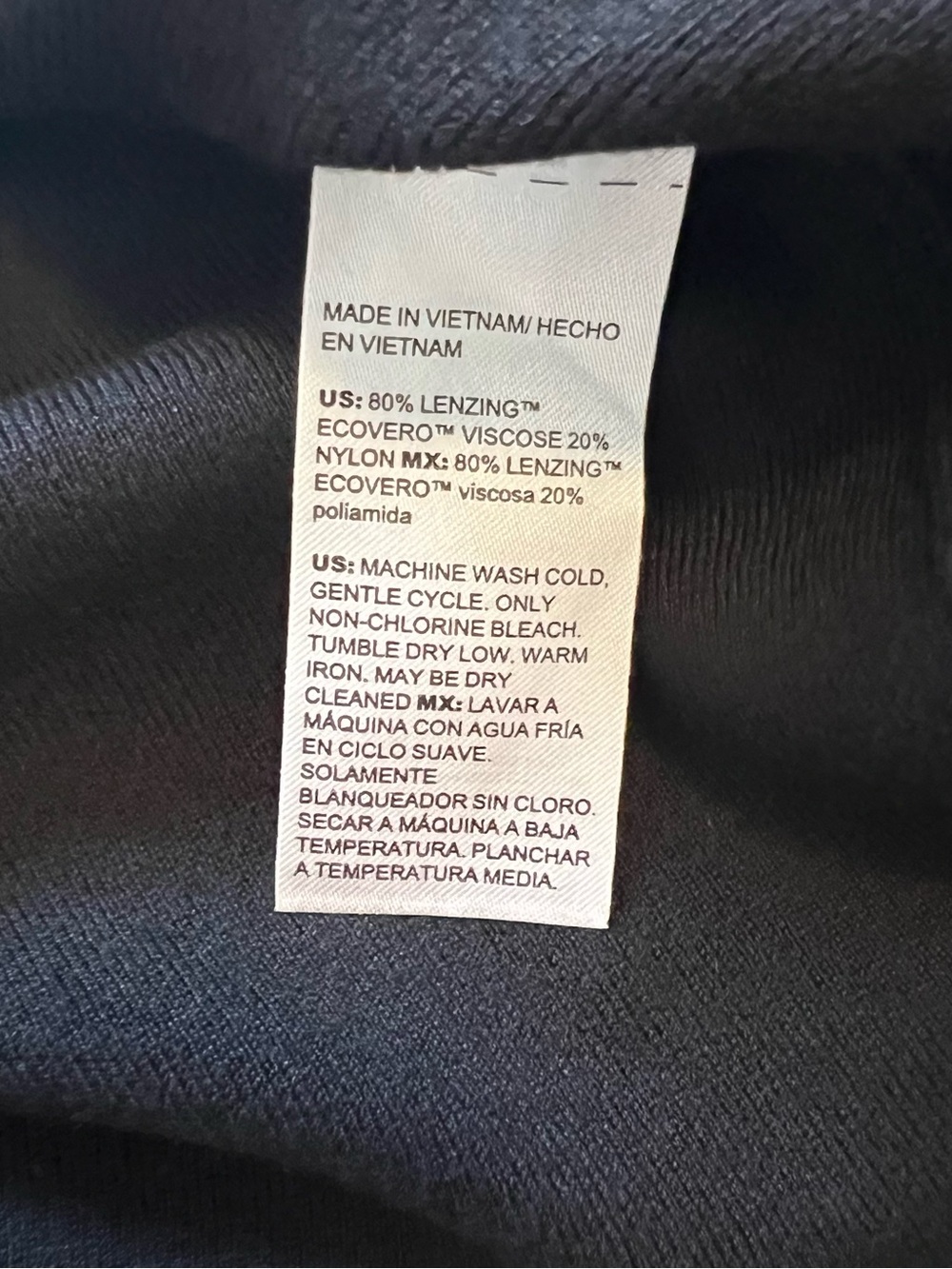 Chico's Black & Gray Colorblock Eco Turtleneck Knit Modern Lagenlook Artsy - Picture 6 of 8